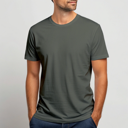 Steel Grey Half Sleeve Classic Tee - Ultra Soft