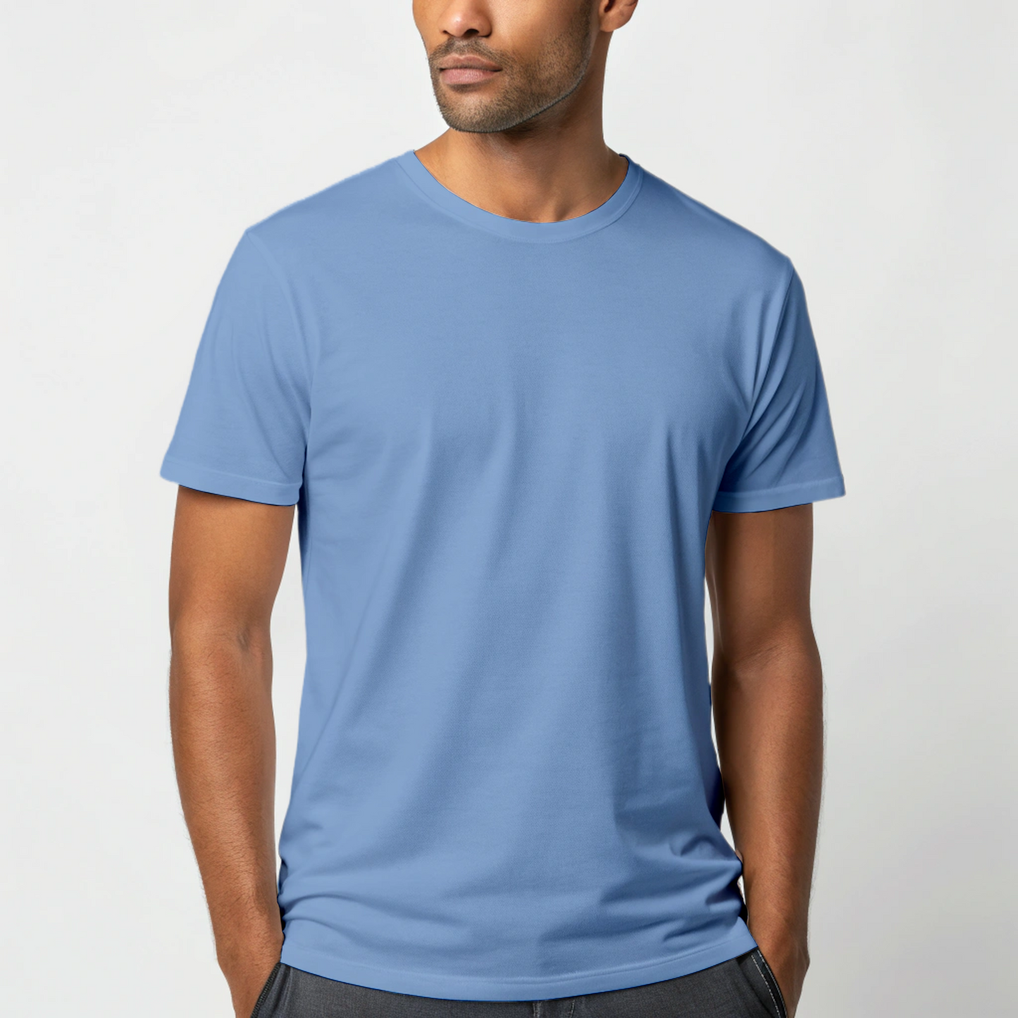 Sky Blue Half Sleeve Classic Tee - Ultra Soft