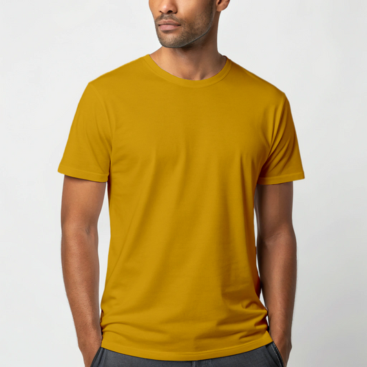 Mustard Yellow Half Sleeve Classic Tee - Ultra Soft