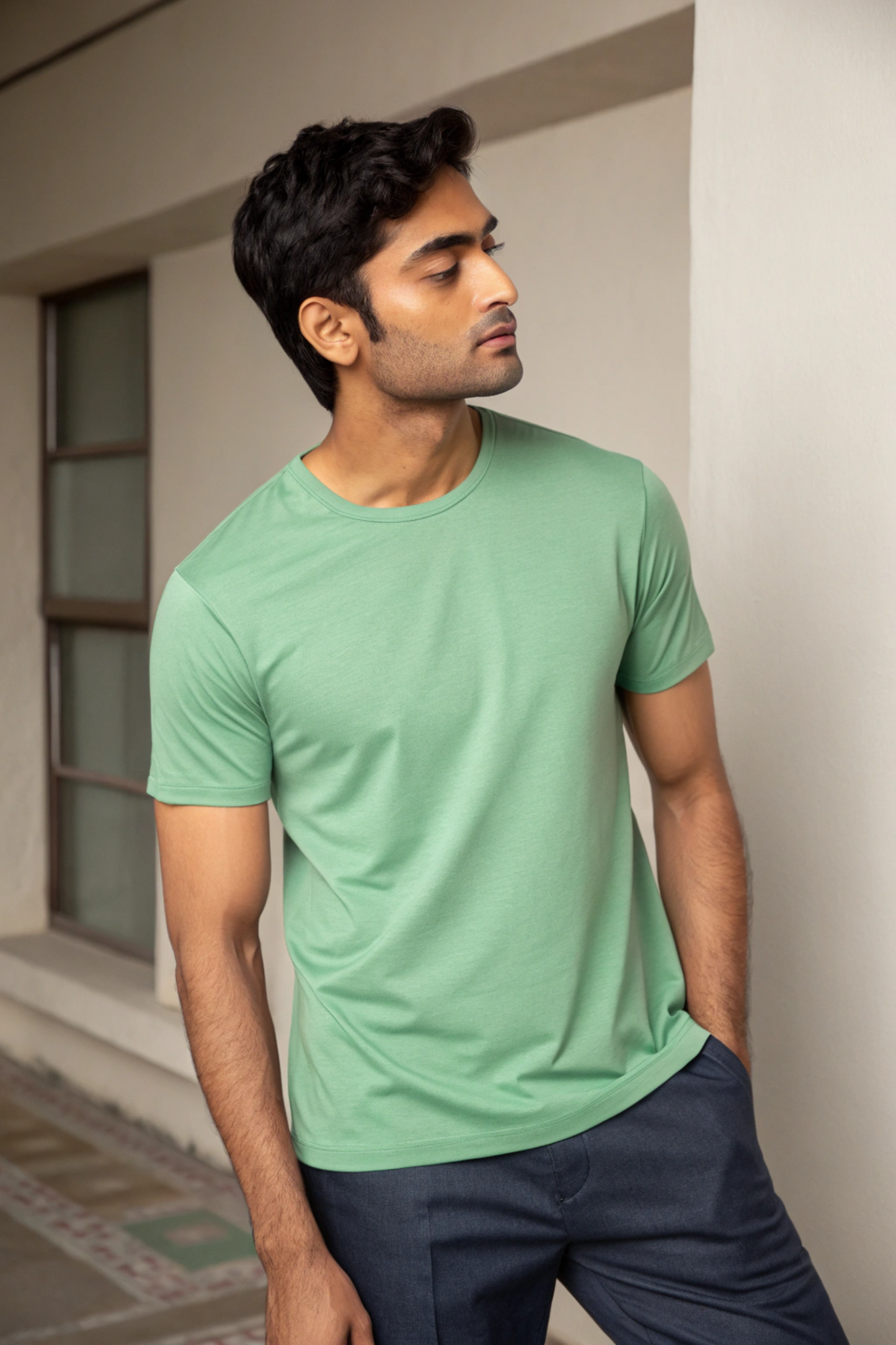 Mint Green Half Sleeve Classic Tee - Ultra Soft